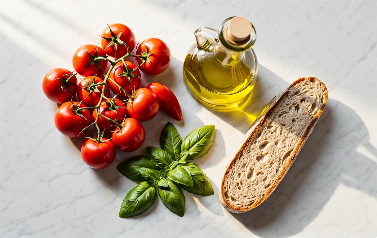 Ingredienti freschi della tradizione italiana