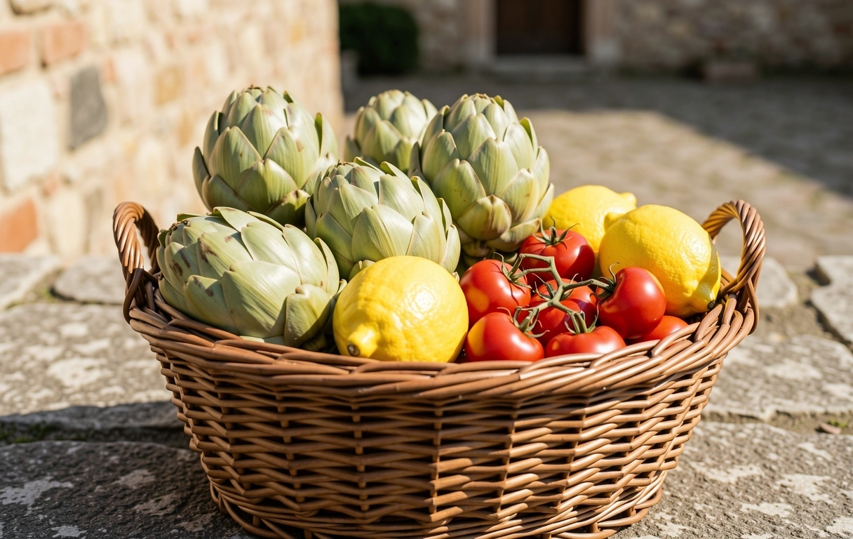 Ingredienti freschi della tradizione italiana